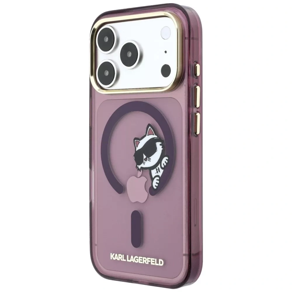 Накладка Lagerfeld для iPhone 18 Pro Max/17 Pro Max IML Sketch Choupette Hard (MagSafe), Burgundy (KLHMP18X6HCPSCR). Фото 2