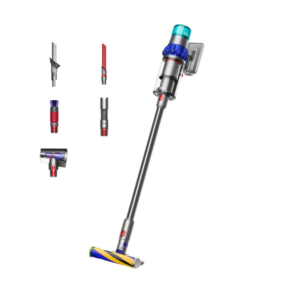 Беспроводной пылесос Dyson V15 Detect (SV47), Blue/Nickel. Фото 1