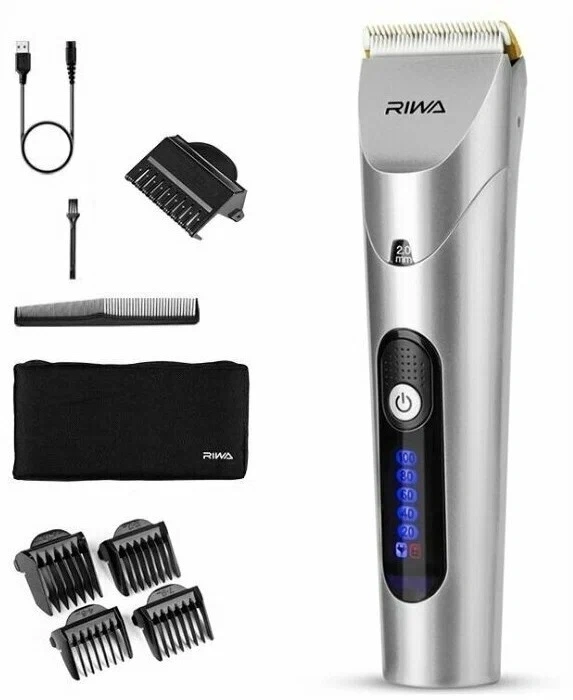 Машинка для стрижки Riwa Hair Clipper, Серебристая (RE-6305). Фото 2