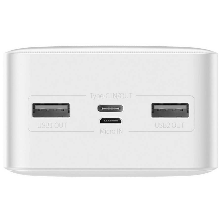 Внешний аккумулятор Baseus Bipow Digital Display Power bank 30000mAh 15W, Белый (PPBD050202). Фото 4