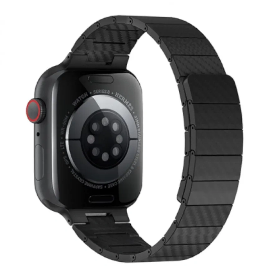 Ремешок Wiwu для Apple Watch 38/40/41/42мм Carbon Fiber Pattern Magnetic, Black (Wi-WB009). Фото 2