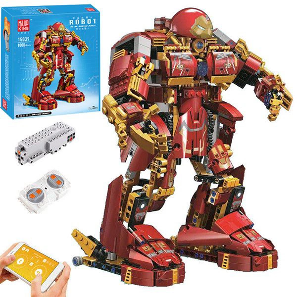 Конструктор Mould King Robot 15039. Робот Халкбастер, 1000 деталей, пульт ДУ, двигатель.. Фото 4