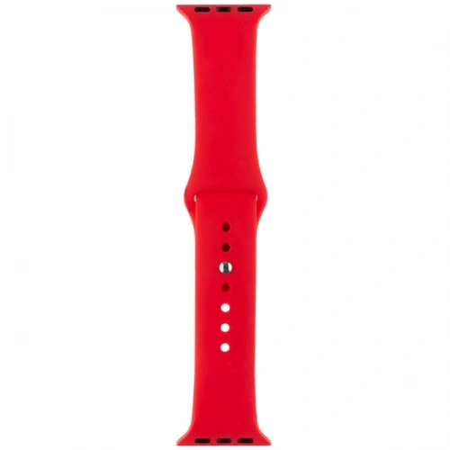Ремешок силиконовый для Apple Watch 38/40/41/42мм, Красный. Фото 2