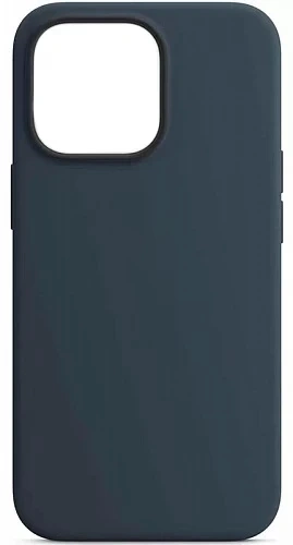 Накладка Silicone Case для iPhone 15, Тёмно-синяя. Фото 1