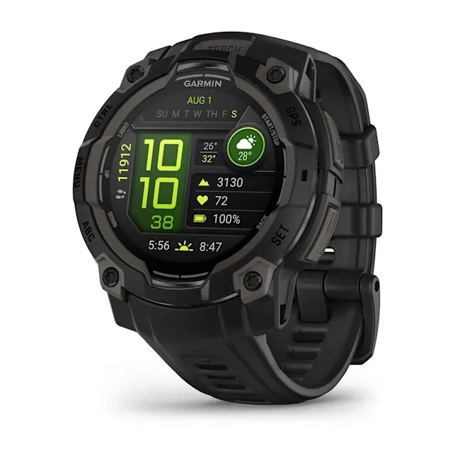 Умные часы Garmin Instinct 3 45mm, Amoled, Black with Black Band (010-02936-40). Фото 1