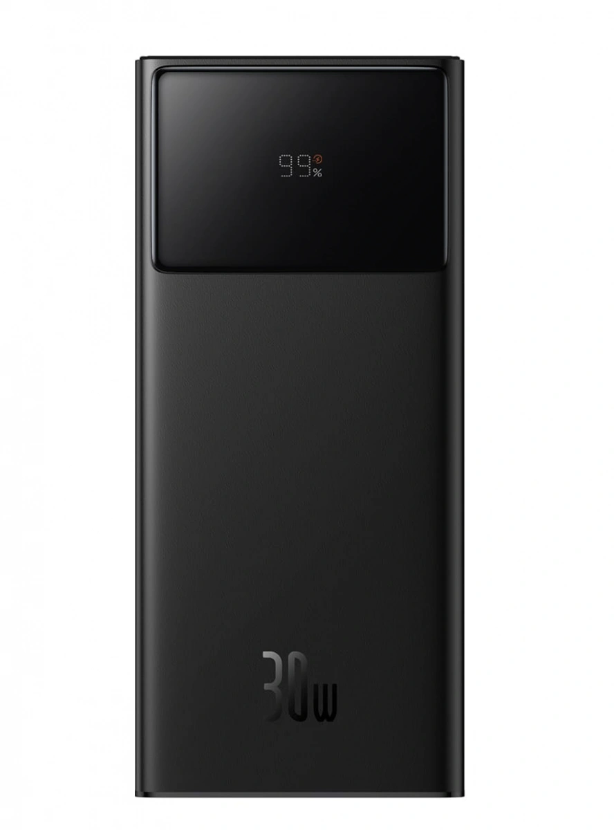 Внешний аккумулятор Baseus Star-Lord Digital Display Fast Charging 30000mAh 30W с кабелем USB to Type-C 3A 0.3m, Чёрный (P10022905113-00). Фото 5