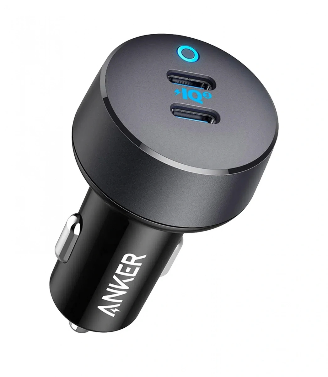 Автомобильное зарядное устройство Anker Power Drive PD 3 Duo C+C, черный (A2724613). Фото 1
