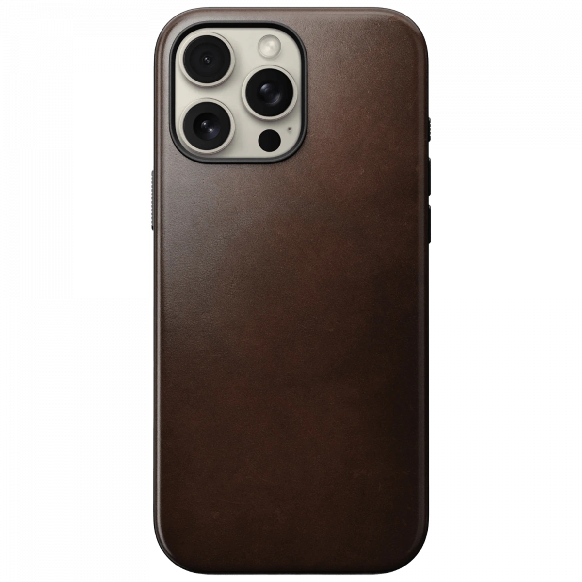 Накладка Nomad Modern Leather Case MagSafe для iPhone 16 Pro Max, Rustic Brown (NM01692485). Фото 2