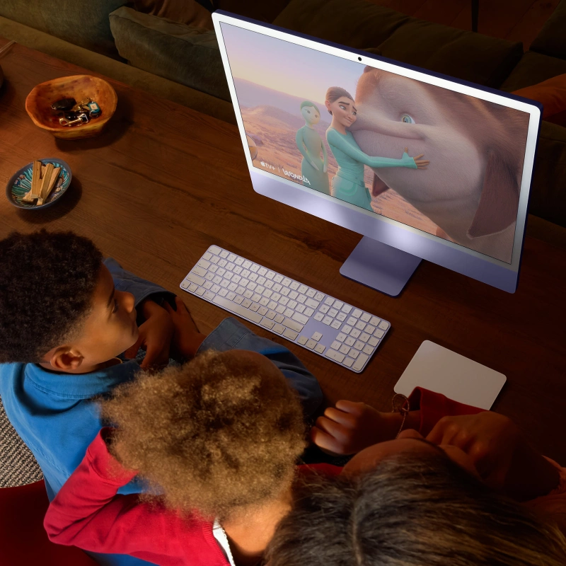 Apple iMac 24" Retina 4,5K, (MWV43) (M4, 10C CPU, 10C GPU, 16 ГБ, 256 ГБ SSD, 2024), Pink. Фото 5