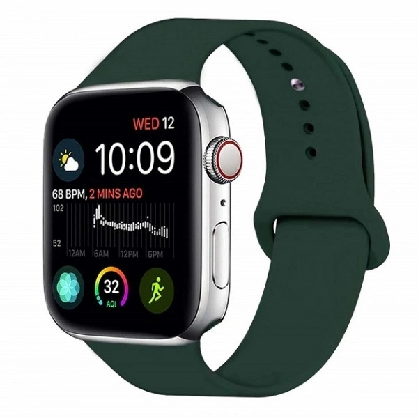 Ремешок силиконовый для Apple Watch 38/40/41/42мм, Бузинный. Фото 1