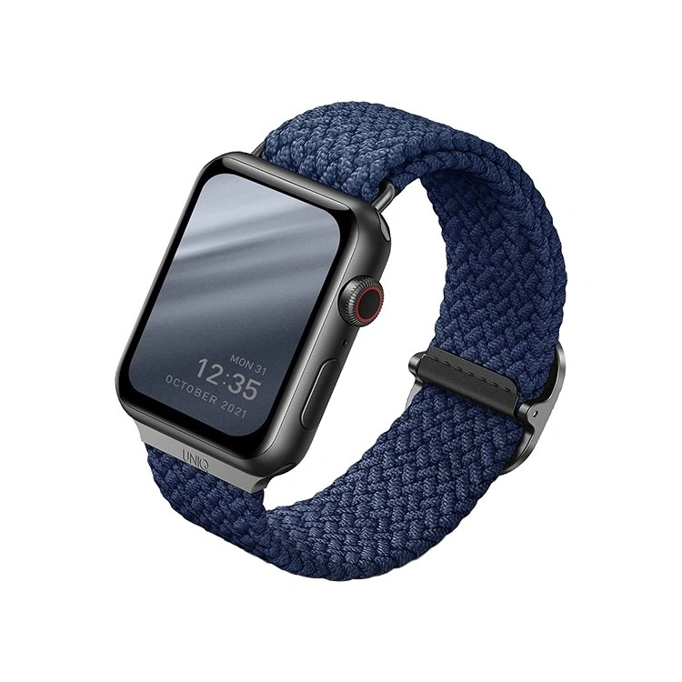Ремешок Uniq для Apple Watch 44/45/49мм ASPEN Strap Braided, Blue (44MM-ASPOBLU). Фото 1