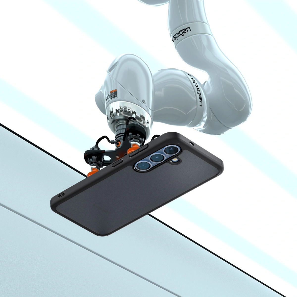 Накладка Spigen Ultra Hybrid для Samsung Galaxy S25, Black (ACS09007). Фото 6