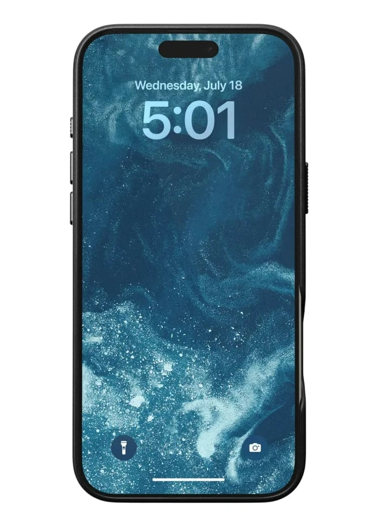 Накладка Nomad Traditional Leather Case With MagSafe для iPhone 16 Pro, Black (NM01391685). Фото 3