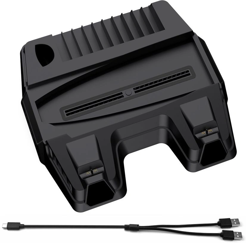 Зарядная станция для двух контроллеров DOBE DualSense PS5 RGB, Black (TP5-0521S). Фото 2