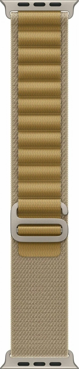 Apple Watch Ultra 2 (2024) GPS+Cellular 49mm, Natural Titanium ремешок "Tan Alpine Loop", OS один размер 130-200mm (MX4E3). Фото 3