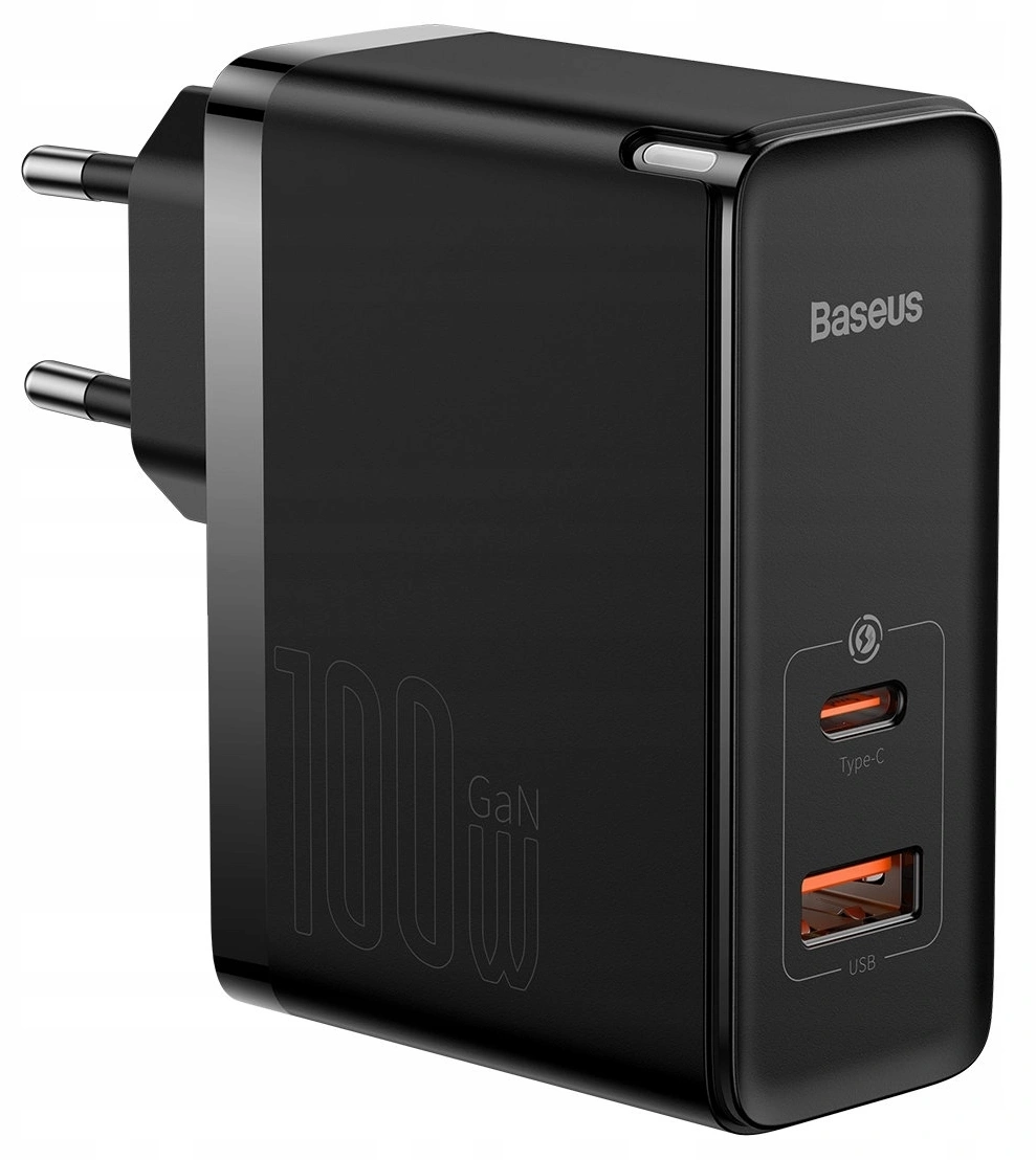 Сетевое зарядное устройство Baseus GaN5 Pro Fast Charger C+U 100W, Чёрный (CCGP090201). Фото 2