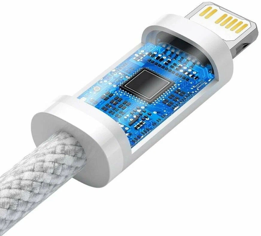 Кабель Baseus Dynamic Series Fast Charging Data Cable Type-C to Lightning 20W 1м, White (CALD000002). Фото 3