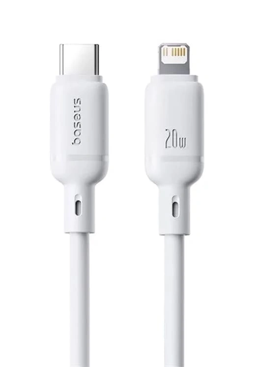 Кабель Baseus Silky Series Type-C to IP 20W 2м, Белый (P10377700213-01). Фото 2