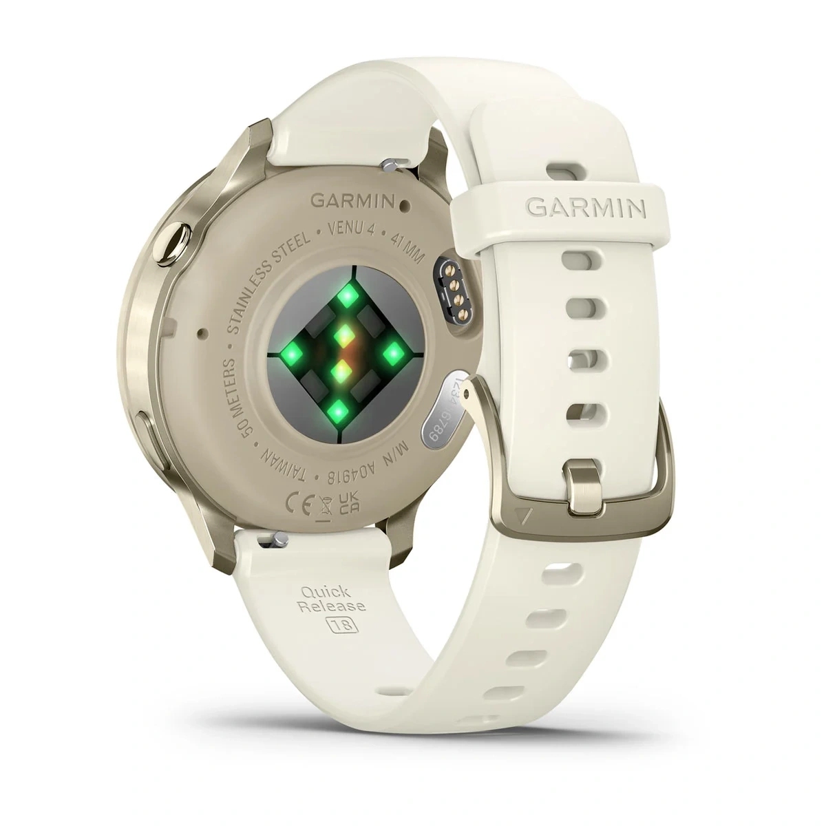 Умные часы Garmin Venu 4 41mm Lunar Gold with Bone Silicone Band (010-03013-40). Фото 6
