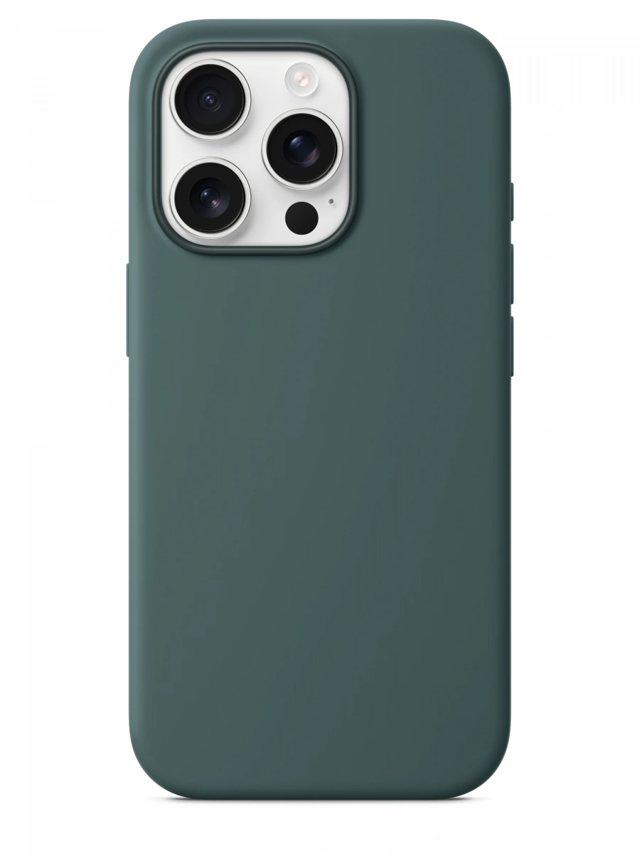 Накладка для iPhone 16 Pro Silicone Case With MagSafe, Lake Green. Фото 3