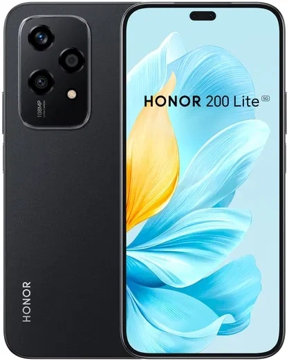 Смартфон Honor 200 Lite 8/256Гб Полночный черный. Фото 1