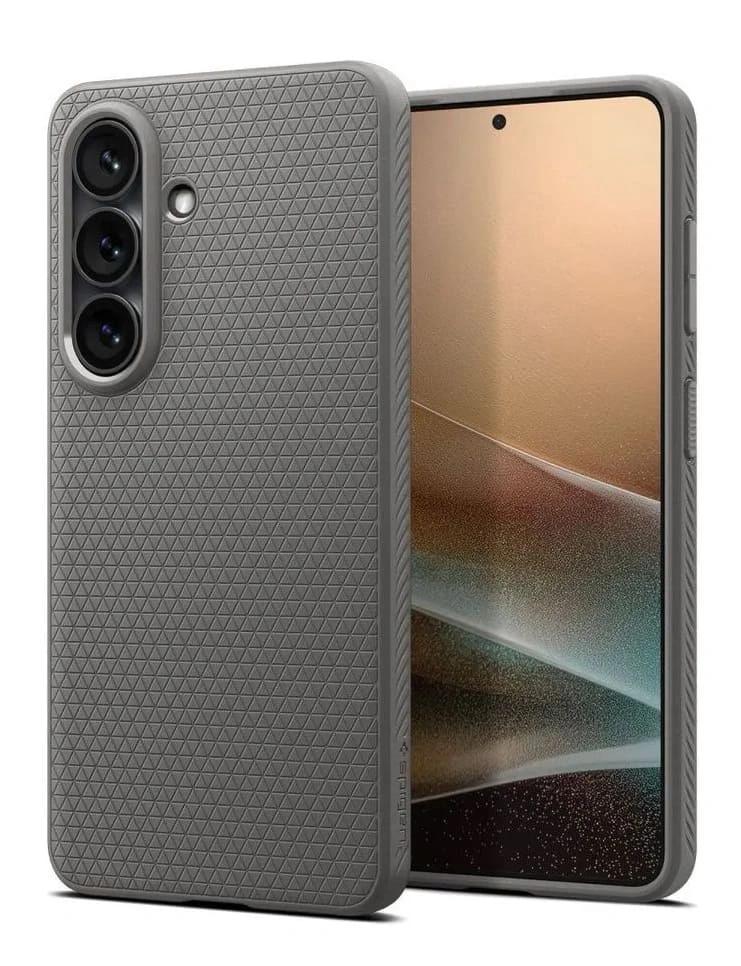 Накладка Spigen Liquid Air для Samsung Galaxy S26, Мраморно-серая (ACS11217). Фото 1