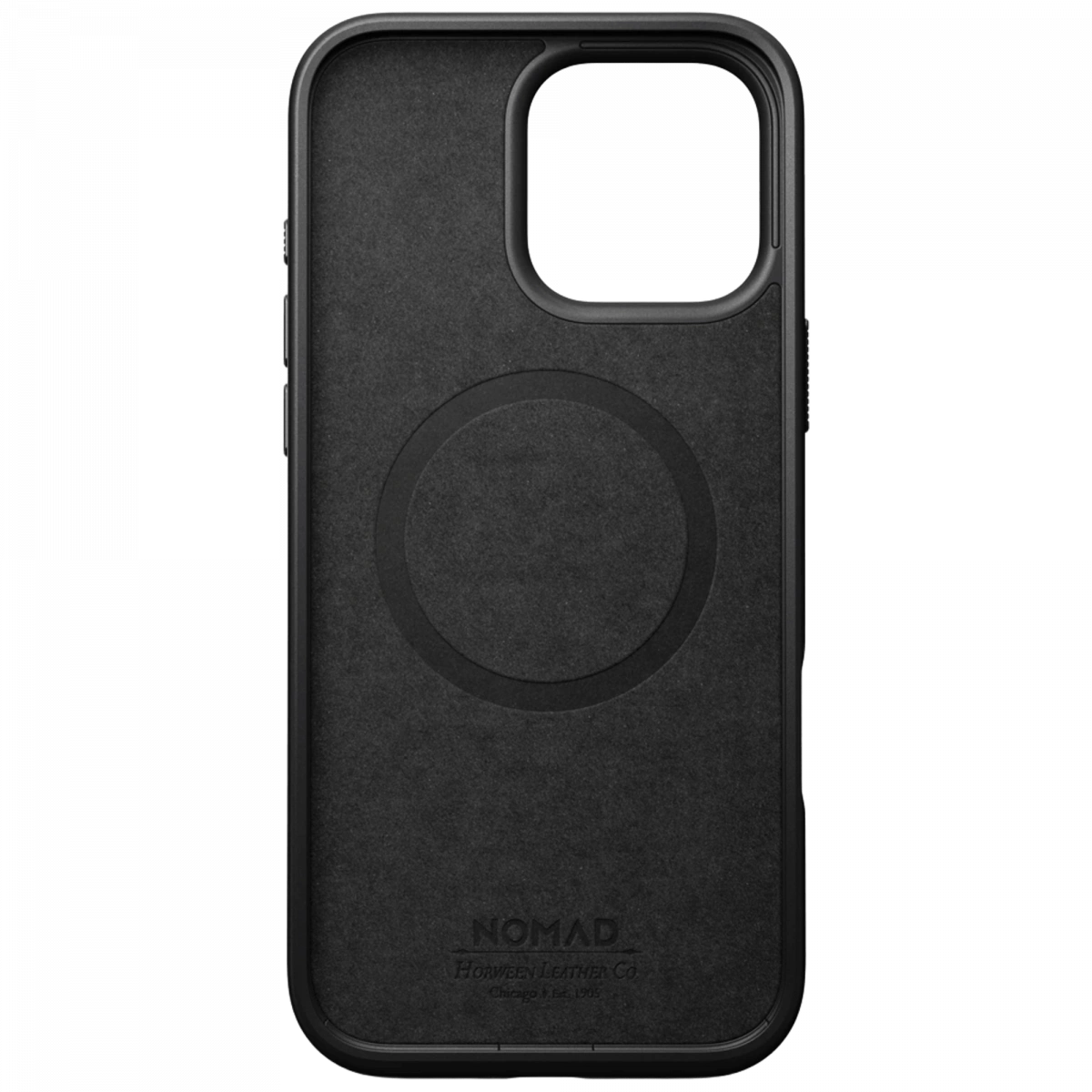 Накладка Nomad Modern Leather Case MagSafe для iPhone 16 Pro Max, Black (NM01693185). Фото 5