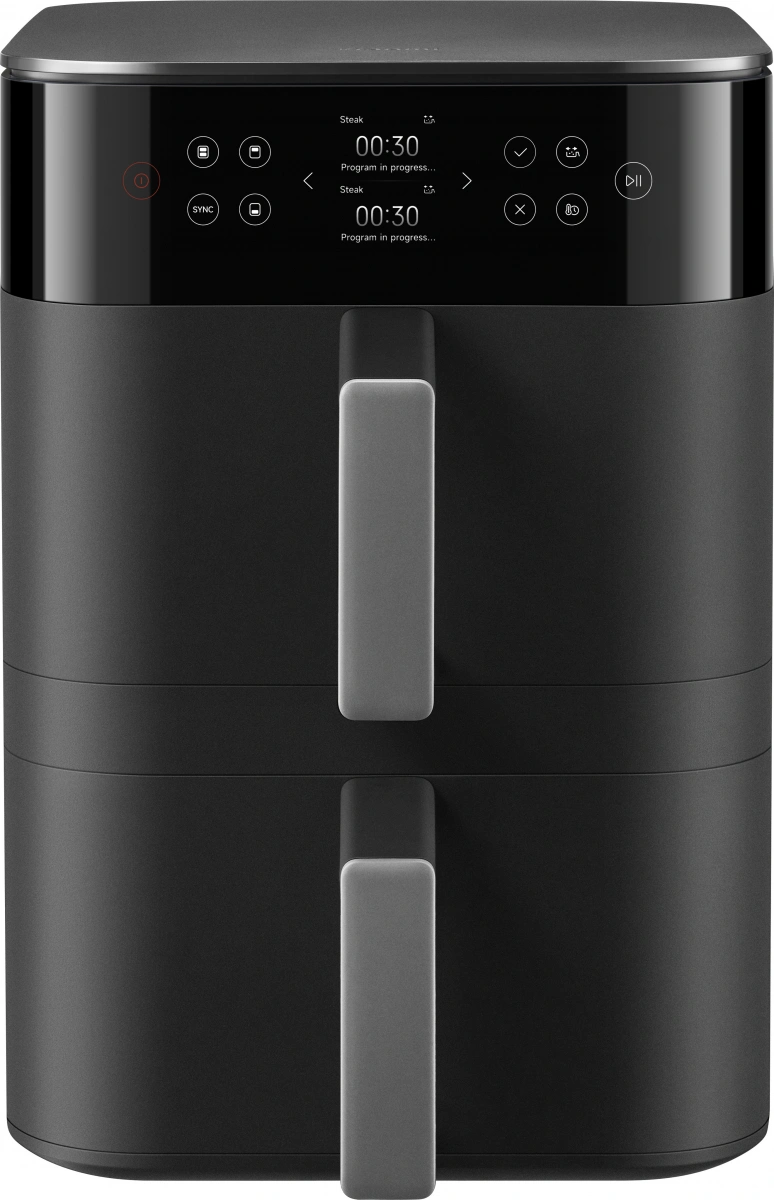 Аэрогриль Xiaomi Smart Double Stack Air Fryer 12L, Black (MAF-DS1201). Фото 1