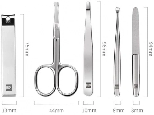 Маникюрный набор HuoHou Stainless Steel Nail Clipper Set, серебристый (HU0061). Фото 7