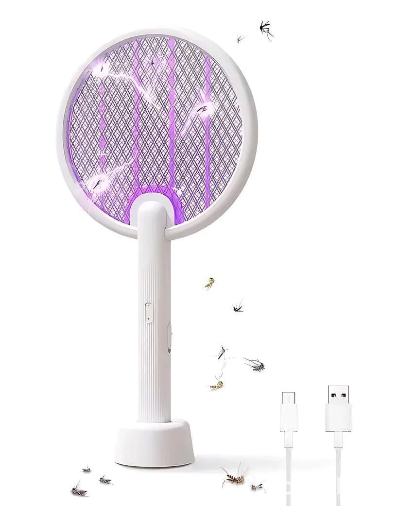 Электрическая мухобойка Qualitell Powerful Electric Mosquito Swatte C4, Белая (ZSC220906). Фото 2