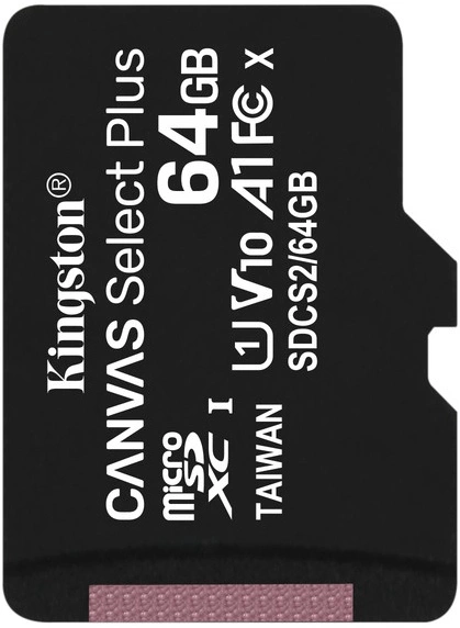 Карта памяти Kingston 64GB MicroSDHC Class 10 Canvas Select Plus 100MB/s (SDCS2/64GBSP). Фото 2