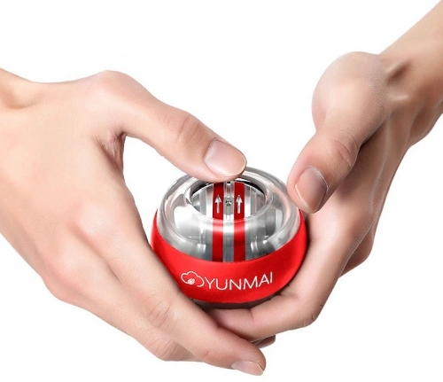 Кистевой тренажер Yunmai Powerball, красный. Фото 2