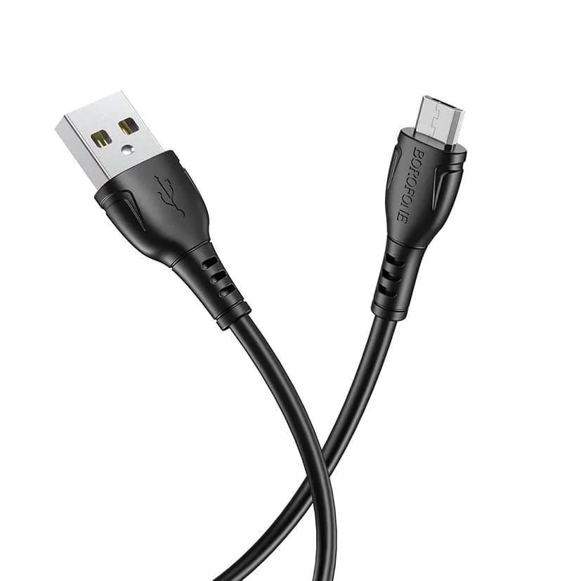 Кабель Borofone BX51 Triumph USB For Micro 1м, Чёрный. Фото 2