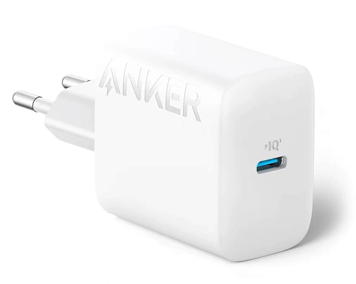 Сетевое зарядное устройство Anker High-Speed USB-C Charger 20W, Белое (A2347G21). Фото 1