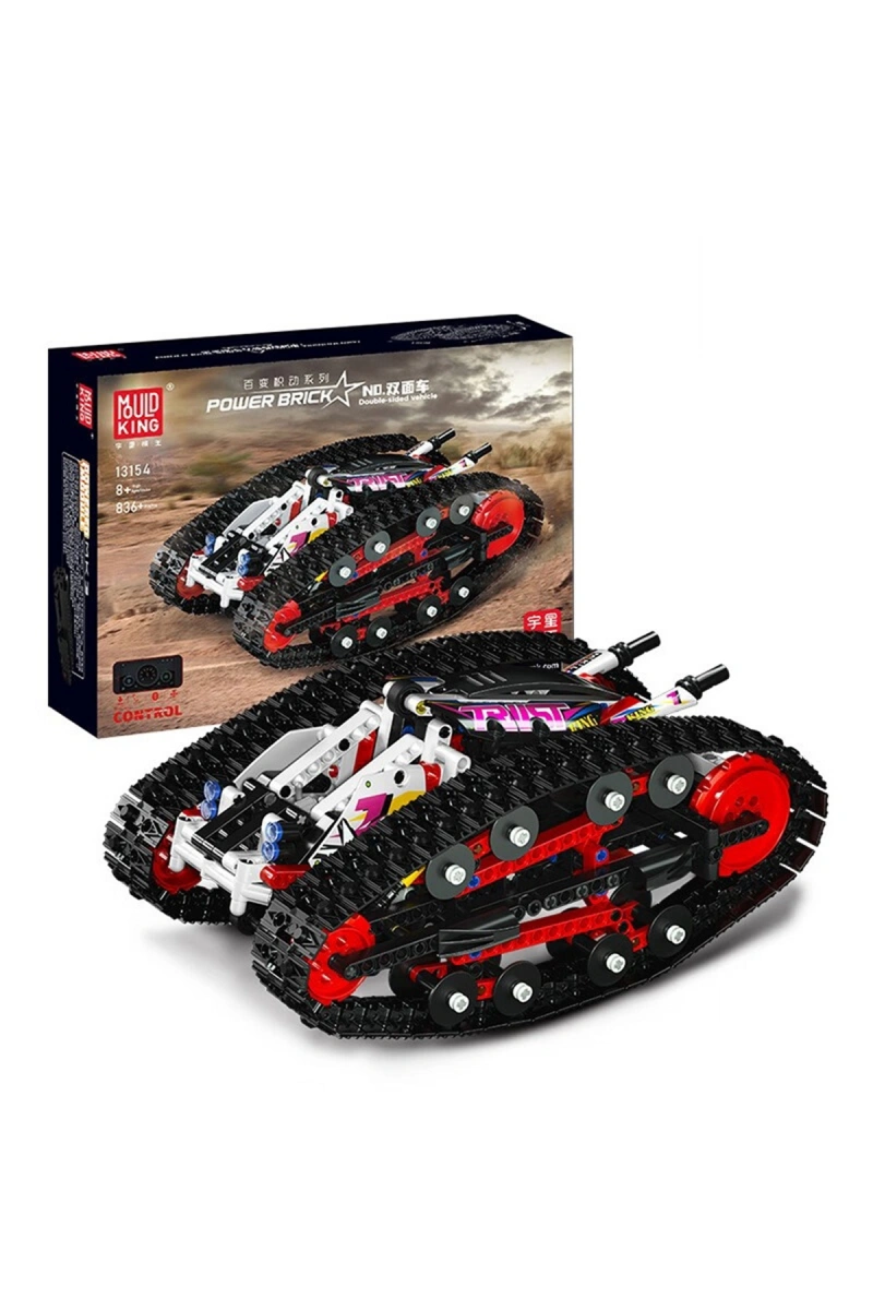 Конструктор Mould King Creative Idea (13154) Вездеход перевертыш, модель 2022 года, 836 деталей, двигатель. Фото 1