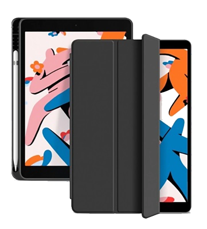 Чехол Smart Case With Pensil Holder для iPad Pro 12.9" (2020/2021/2022), Чёрный. Фото 1