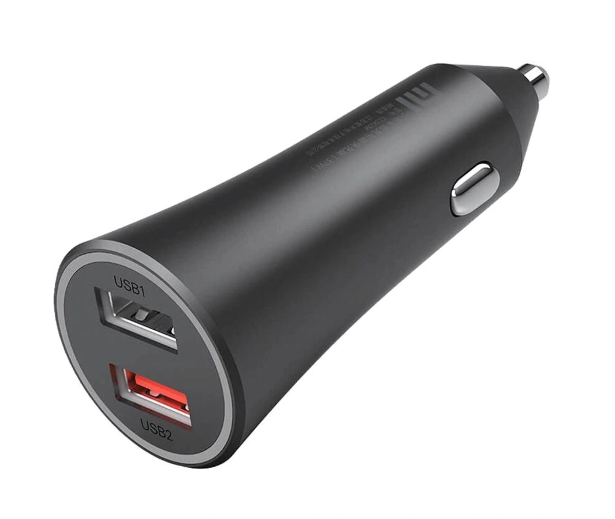 Автомобильное зарядное устройство XiaoMi Car Charger 37W (CC06ZM), Чёрное. Фото 2