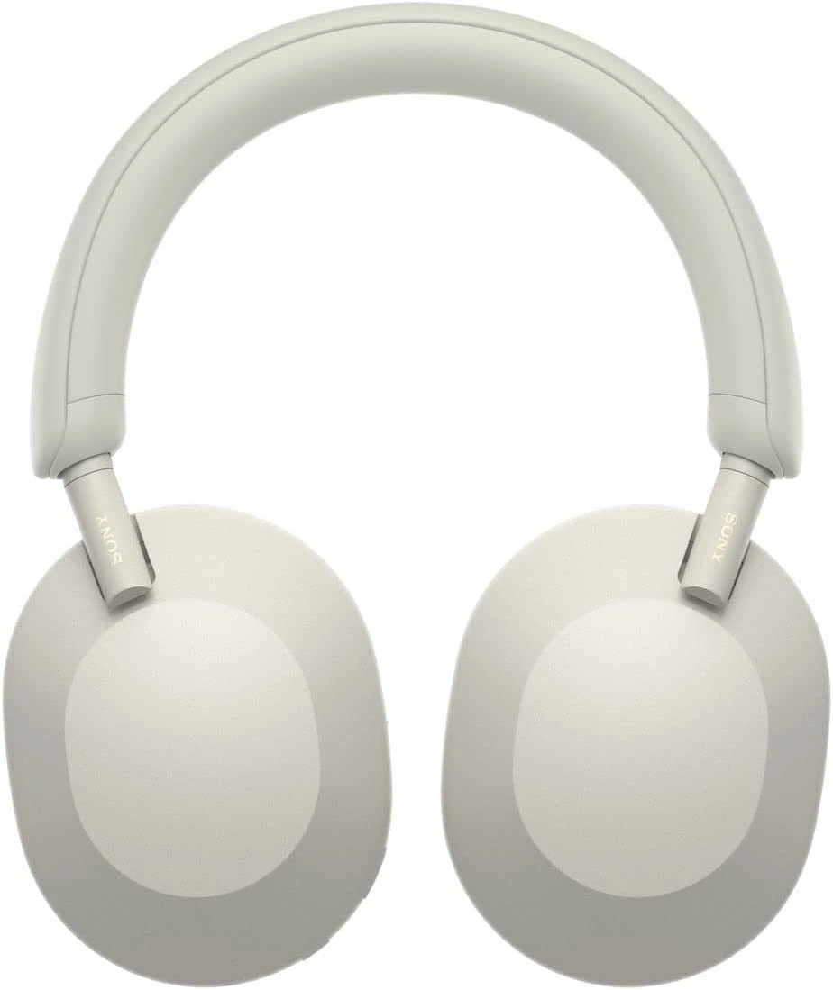 Беспроводные наушники Sony WH-1000XM5/SM с шумоподавлением, Серебристые. Фото 4