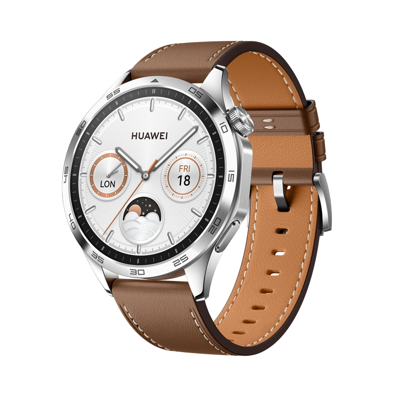 Умные часы Huawei Watch GT 4 46mm, Коричневый/Коричневый кожаный ремешок (PNX-B19). Фото 1