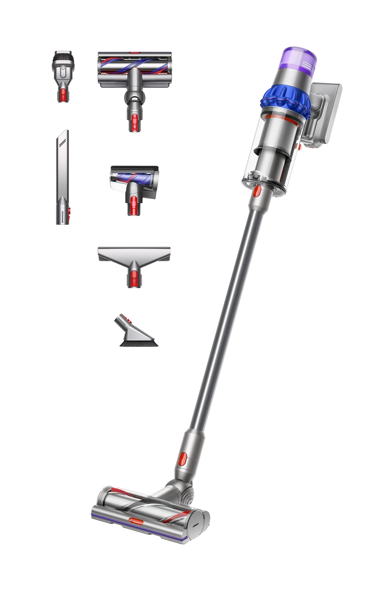 Беспроводной пылесос Dyson V15 Detect Extra (SV47), Blue/Nickel. Фото 1