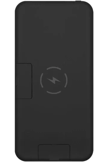Внешний аккумулятор с возможностью беспроводной зарядки Rombica NEO Wireless PD 15W 10000 mAh, Чёрный (PB-0149). Фото 1