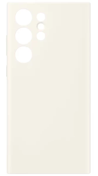 Накладка Silicone Case Logo для Samsung Galaxy S24 Ultra, Пудровая