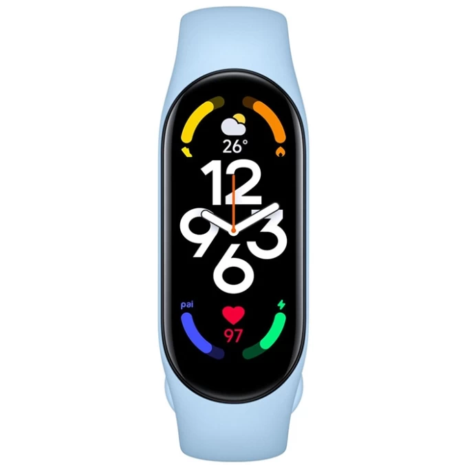 Фитнес-браслет XiaoMi Mi Smart Band 7, Светло-голубой (BHR6003)