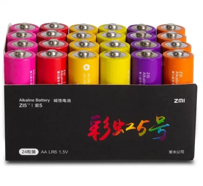 Батарейки ZMi Rainbow ZI5 типа AA 24шт. 1.5V