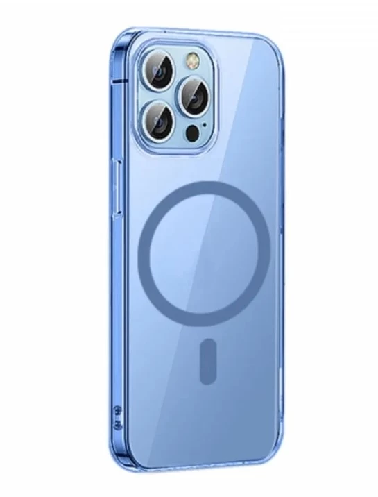 Чехол Wiwu для iPhone 14 Crystal Magnetic Phone case MCC-101, Тонированный синий