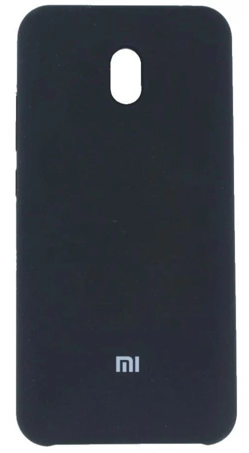 Накладка Silicone Case для Redmi 8A, Чёрная