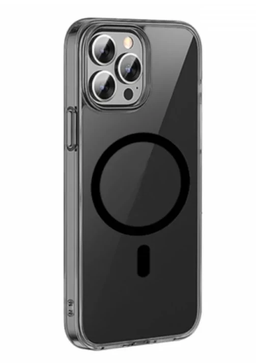 Чехол Wiwu для iPhone 14 Pro Max Crystal Magnetic Phone case MCC-101, Тонированый чёрный