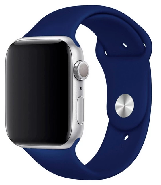 Ремешок для Apple Watch 38мм силикон, Тёмно-синий