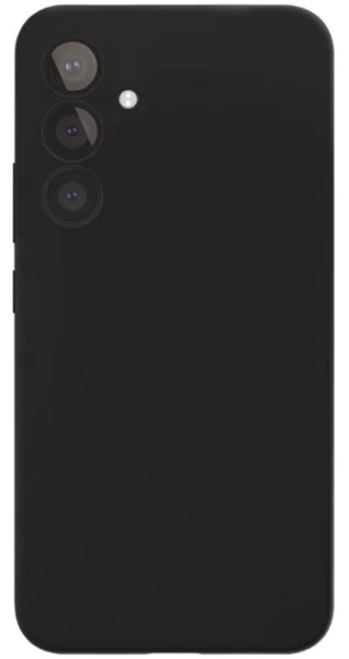 Накладка Silicone Case Logo для Samsung Galaxy S24, Чёрная