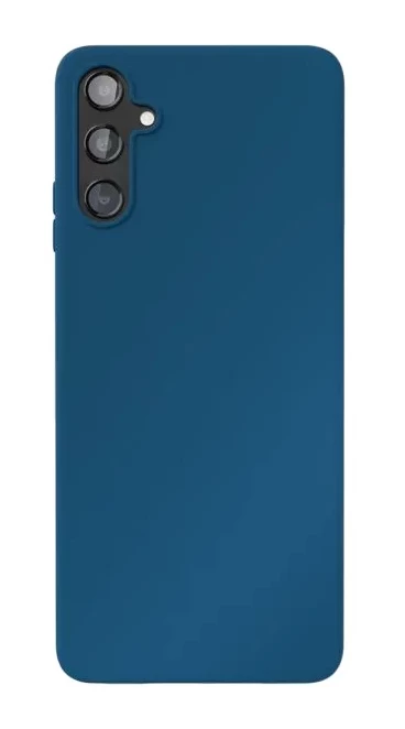 Накладка Silicone Case Logo для Samsung Galaxy A24, Тёмно-синий